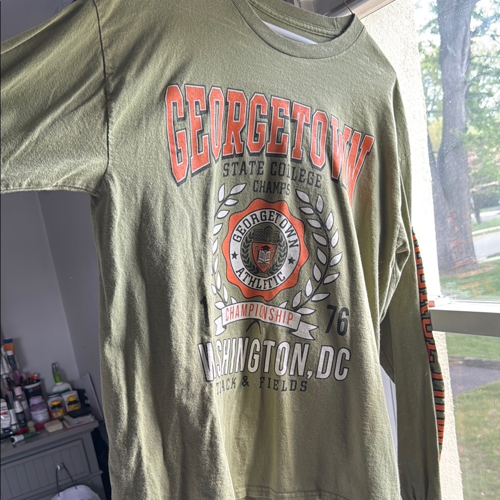 Georgetown State College Olive Green Men's Shirt